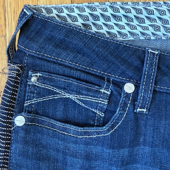 Ariat R.E.A.L. High Rise Fringe Flare Jeans. - Picture 7 of 14